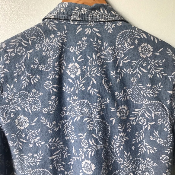 Vintage Jones New York Shirt Denim Blue Medium - Picture 6 of 9